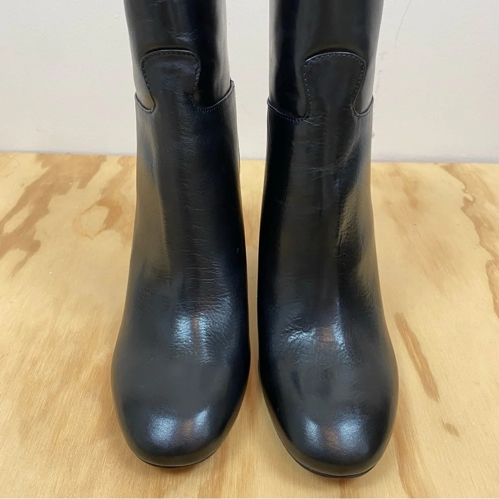 NWOT Tory Burch Devon Leather Ankle Boot Black